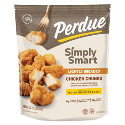 PERDUE Lightly Breaded Chicken Breast Chunks Fully Cooked Frozen Meal - 22 Oz - Image 2