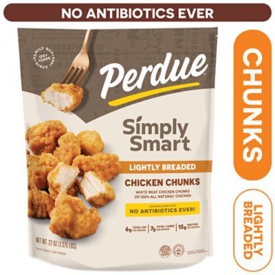 PERDUE Lightly Breaded  Fully Cooked Frozen Chicken Breast Chunks Meal - 22 Oz - Image 2