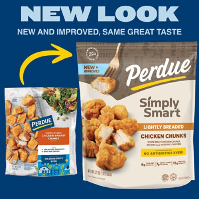 PERDUE Lightly Breaded Chicken Breast Chunks Fully Cooked Frozen Meal - 22 Oz - Image 5