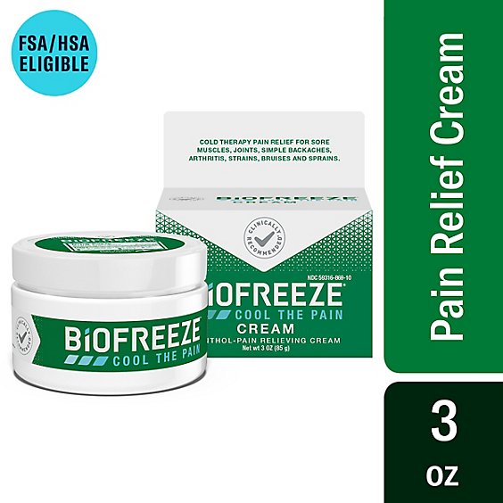 Biofreeze Roll On Pain Relieving Cream - 3 Oz