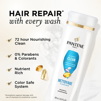 Pantene Base Shampoo All Hair Types Cosmetic - 12 FZ - Image 2