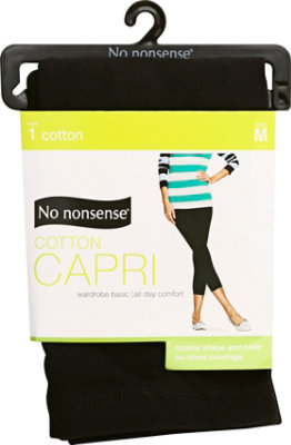 No Nonsense Capri Leggings Blk Med - EA - Image 2