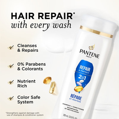 Pantene Base Shampoo Repair & Protect Cosmetic - 12 FZ - Image 2