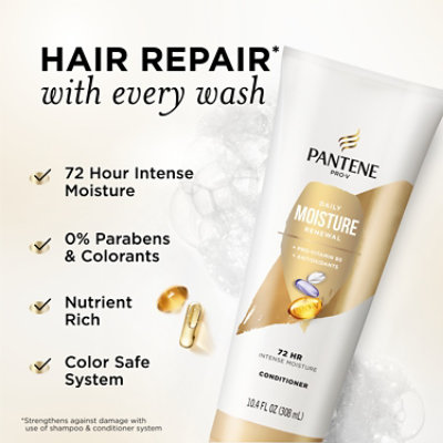 Pantene Base Hair Conditioner Moisturizing Rinse Off - 10.4 FZ - Image 2