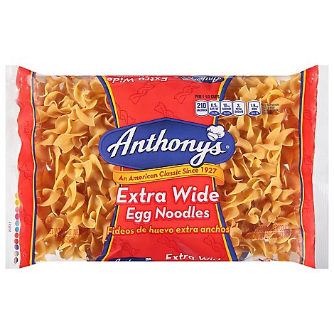 Anthonys Extra Wide Egg Noodles - 12 OZ