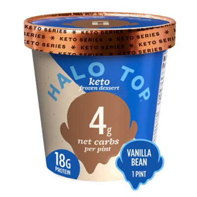 Halo Top Vanilla Bean Ice Cream - 1 PT