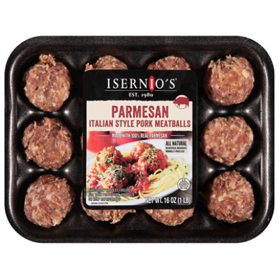 Isernos Parmesan Italian Pork Meatballs - 16 OZ - Image 3