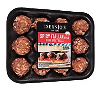 Isernos Spicy Italian Pork Meatballs - 16 OZ