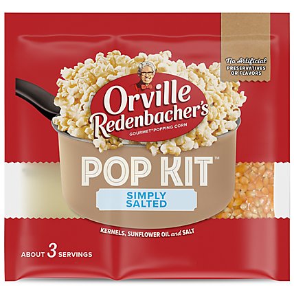 Orville Redenbacher's Simply Salted Pop Kit With Kernels Sunflower Oil And Salt Popcorn - 3.71 Oz - Image 2