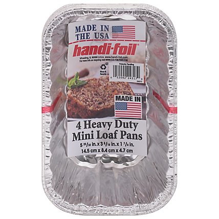 Handi Foil Hd Smooth Mini Loaf Pans 4pk - 4 CT - Image 3