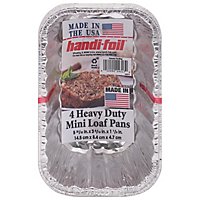 Handi Foil Hd Smooth Mini Loaf Pans 4pk - 4 CT - Image 1