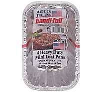 Handi Foil Hd Smooth Mini Loaf Pans 4pk - 4 CT
