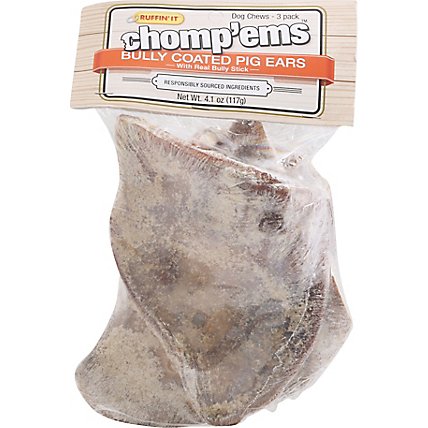 Chomp'ems Bully Coated Pig Ears - 3 CT - Image 2