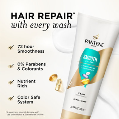 Pantene Base Hair Conditioner Thick/smooth Rinse Off - 10.4 FZ - Image 2