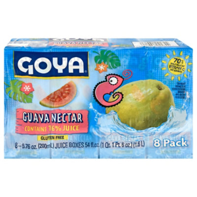 Goya Guava Nectar Juice Boxes - 8-6.76 FZ - Image 1