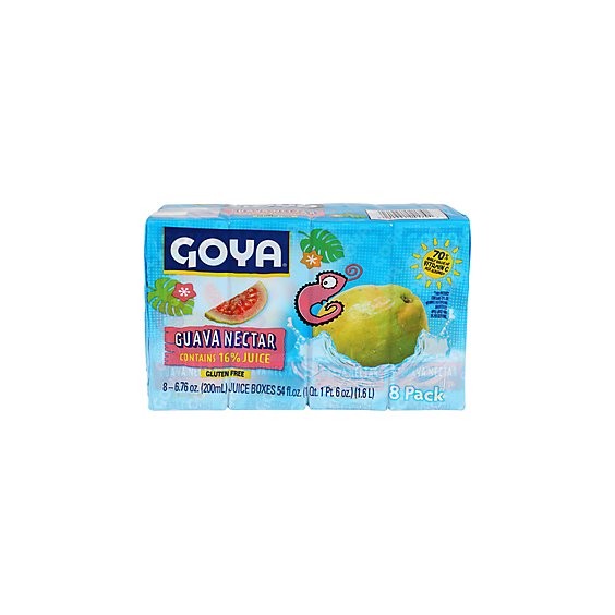 Goya Guava Nectar Juice Boxes - 8-6.76 FZ