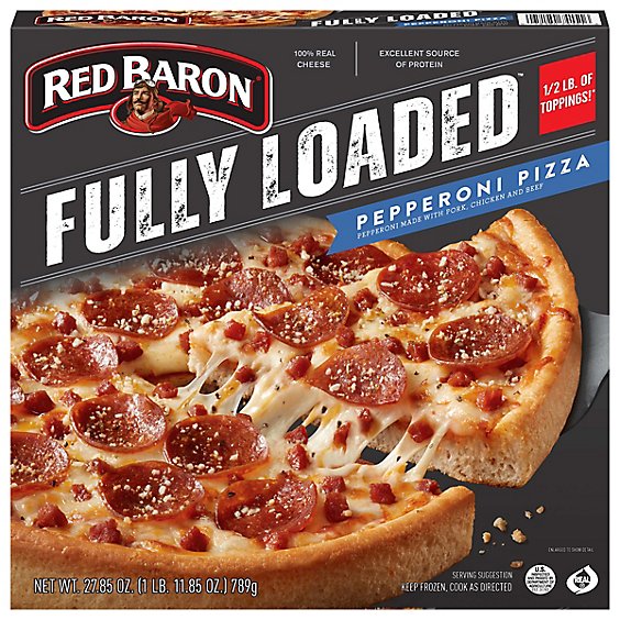 Red Baron Frozen Pizza Fully Loaded Pepperoni - 27.85 OZ