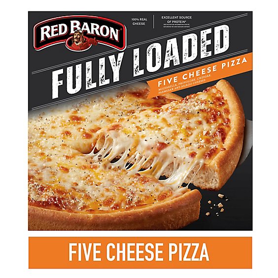 Red Baron Frozen Pizza Fully Loaded Five Cheese - 27.13 OZ