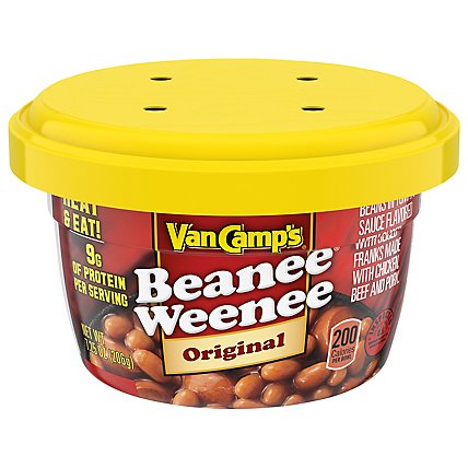 Van Camp's Beanee Weenee Original Flavor Microwavable Cup - 7.25 Oz - Image 1