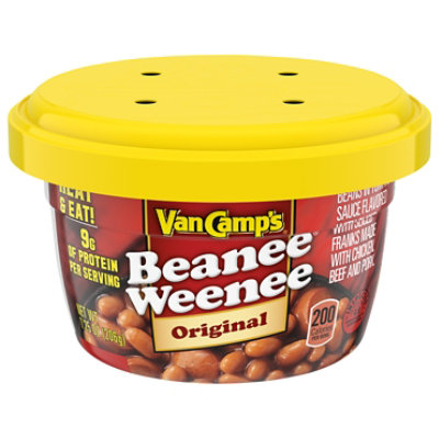 Van Camp's Beanee Weenee Original Flavor Microwavable Cup - 7.25 Oz
