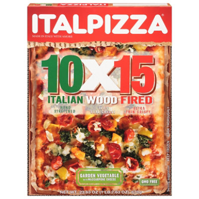 Italpizza 10 X 15 Garden Veg Wood Fire - 23.6 OZ - pavilions