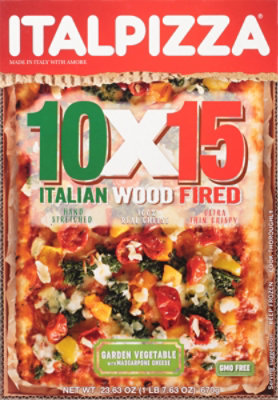 Italpizza 10 X 15 Garden Veg Wood Fire - 23.6 OZ - vons