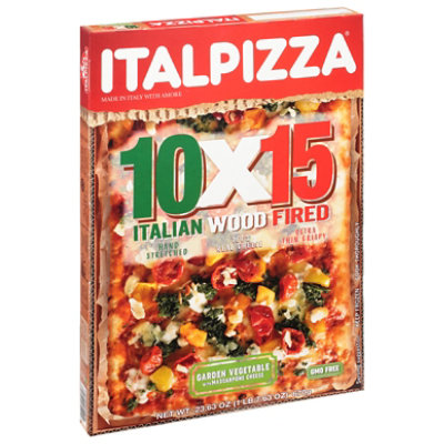 Italpizza 10 X 15 Garden Veg Wood Fire - 23.6 OZ - pavilions