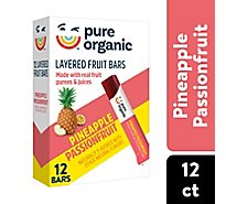 Pure Organic Pineapple Passion Fruit Bar 12 Count - 6.2 Oz