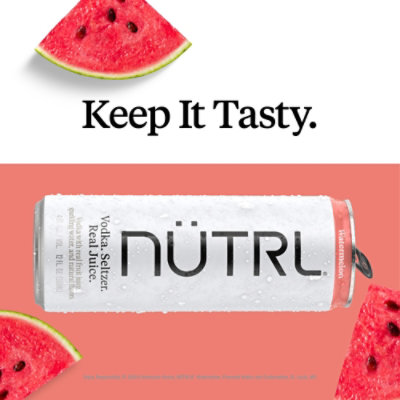 Nutrl Watermelon Vodka Seltzer In Cans - 4-12 Fl. Oz. - Image 2