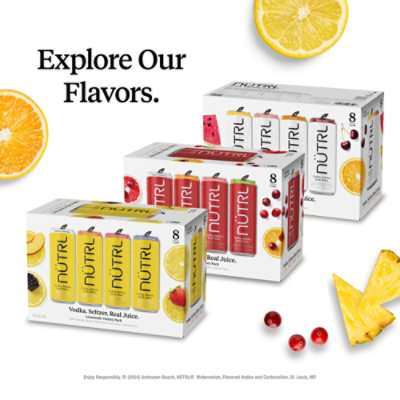 Nutrl Watermelon Vodka Seltzer In Cans - 4-12 Fl. Oz. - Image 4
