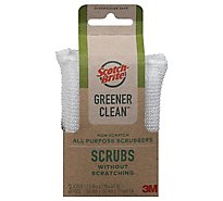 Scotch-brite Greener Clean Non Scratch Scrubbers 2.6 In X 4.1 - EA