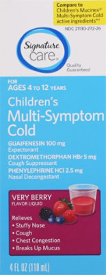 Signature Select/Care Multi Symptm Cold Lqd Child Berry - 4 FZ - Image 2