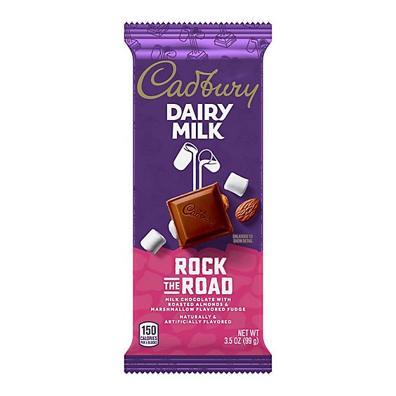 Cadbury Dairy Milk Rock The Road Milk Chocolate Candy Bar - 3.5 Oz