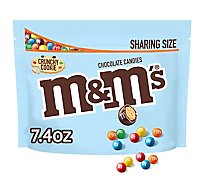 M&M’S Crunchy Cookie Milk Chocolate Candy Sharing Size Bag - 7.4 OZ
