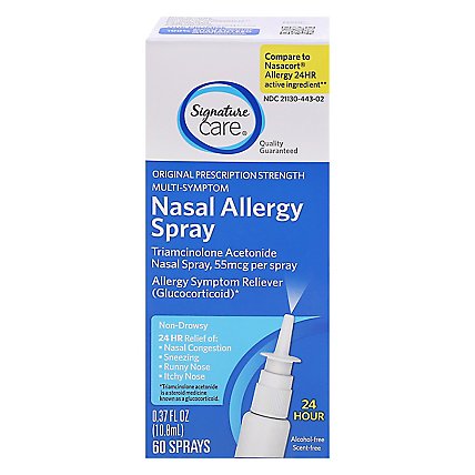 Sigmature Care Nasal Spray Alergy Triamcn 60 Spray - .37 FZ - Image 3