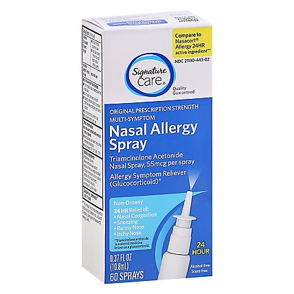 Sigmature Care Nasal Spray Alergy Triamcn 60 Spray - .37 FZ - Image 1