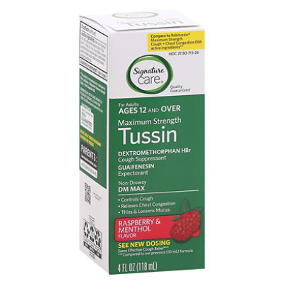 Signature Select/Care Tussin Cough Lqd Dm Max Strength - 4 FZ - Image 1