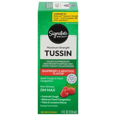 Signature Select/Care Tussin Cough Suppressant Non Drowsy DM Max