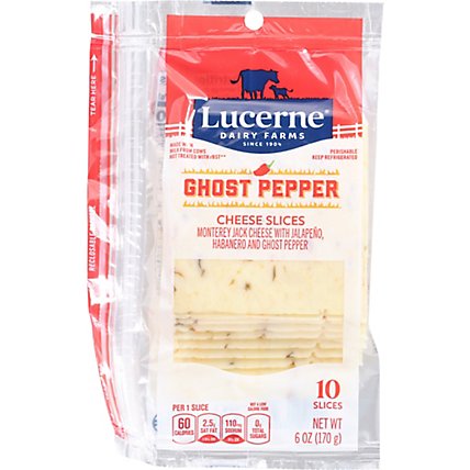 Lucerne Cheese Ghost Pepper Sliced - 6 OZ - Image 2