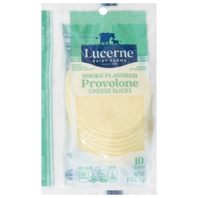 Lucerne Cheese Provolone Smoke Flavored Sliced - 8 OZ
