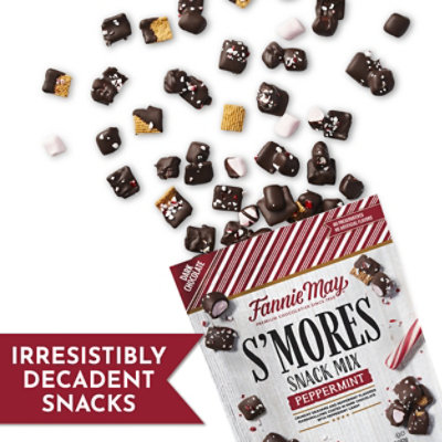 Fannie May Premium Dark Chocolate S'mores Peppermint Snack Mix Holiday Gift Bag - 5 Oz - Image 2