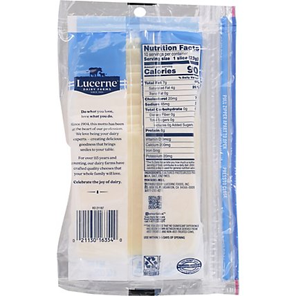 Lucerne Cheese Baby Swiss Slices - 8 OZ - Image 6