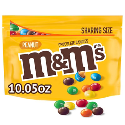 M&M'S Peanut Milk Chocolate Sharing Size In Resealable Bag - 10.05 Oz