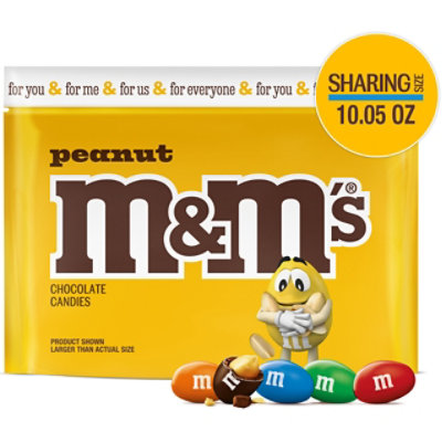 M&M'S Peanut Milk Chocolate Sharing Size In Resealable Bag - 10.05 Oz