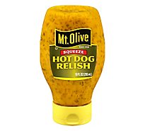 Mt Olive Hot Dog Relish Squeeze - 10 FZ