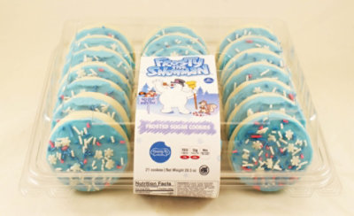 Frosty The Snowman Frosted Sugar Cookies 21 Count - 28.3 OZ - Image 1