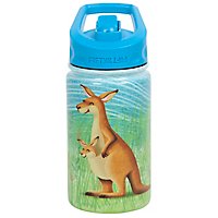 Fifty Fifty 12oz Kids Bottle With Straw Cap Kangaroo - EA - Image 1