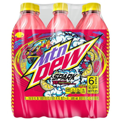 Mtn Dew Spark Soda Raspberry Lemonade 6 Count - 6-16.9 OZ - Image 2
