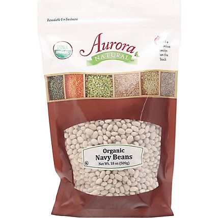 Aurora Organic Navy Beans - 18 OZ - Image 2
