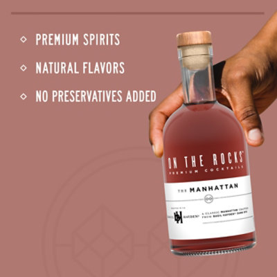 On The Rocks Basil Hayden Manhattan Ready to Drink Cocktail - 375 Ml - Image 2